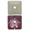 SWAROVSKI 3400 Corona Sew On Square Rhinestones 6mm Antique Pink